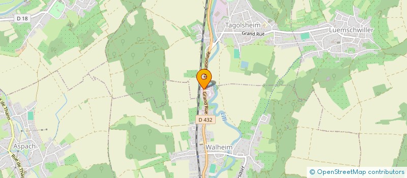 localisation de l'entreprise SV2G  WALHEIM