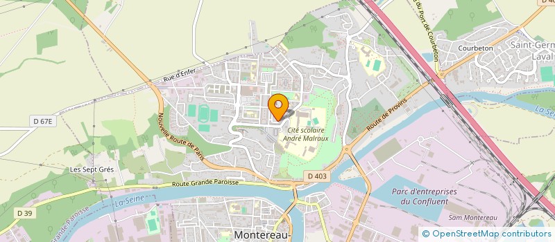 localisation de l'entreprise SV77  MONTEREAU-FAULT-YONNE