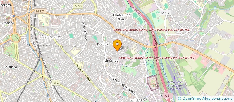 localisation de l'entreprise SVA SOL BETON à CASTANET-TOLOSAN