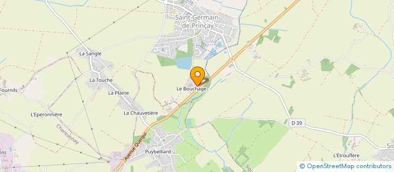 localisation de l'entreprise SVB  SAINT-GERMAIN-DE-PRINCAY