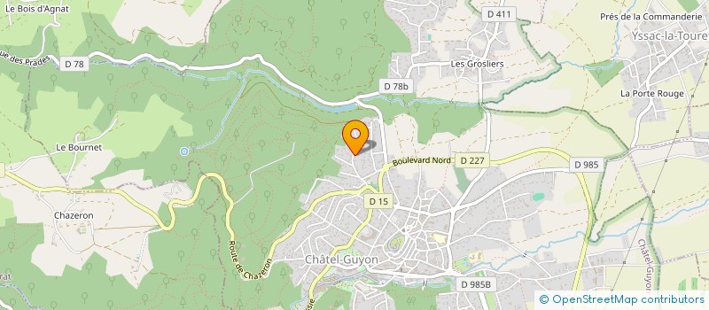 localisation de l'entreprise SVB à CHATEL-GUYON