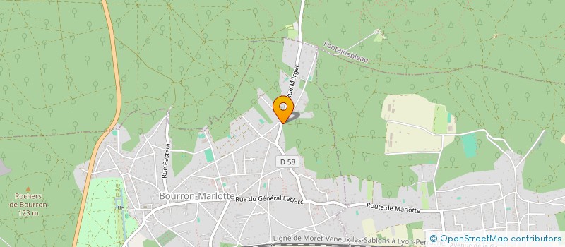 localisation de l'entreprise SVB OPTIC à BOURRON-MARLOTTE