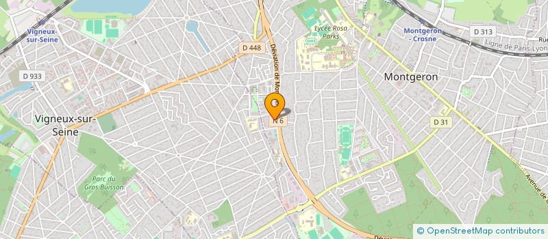 localisation de l'entreprise SVC  MONTGERON