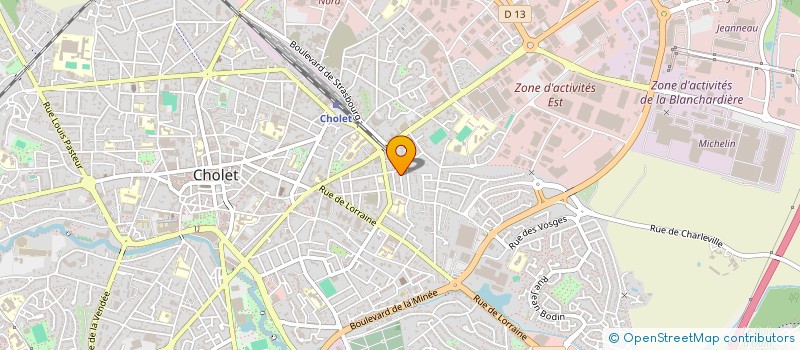 localisation de l'entreprise SVC à CHOLET