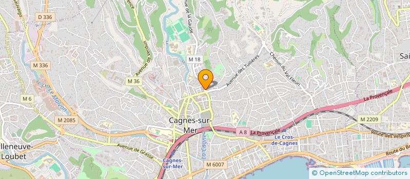 localisation de l'entreprise SVC LE MAESTRO à CAGNES-SUR-MER