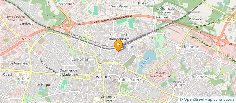 localisation de l'entreprise SVCH VANNE COMMER HABITAT SARL à VANNES