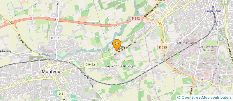 localisation de l'entreprise SVD PNEUS à MONTEUX