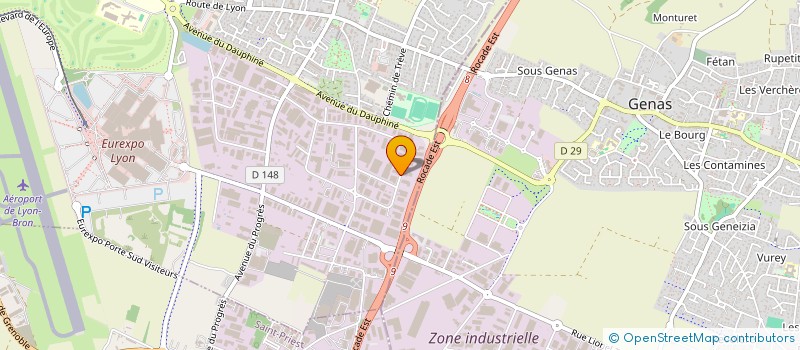 localisation de l'entreprise SVDA SOCIETE VENTILATION DO ADRO  CHASSIEU