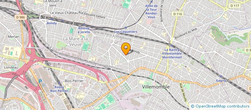 localisation de l'entreprise SVE BORNE à VILLEMOMBLE