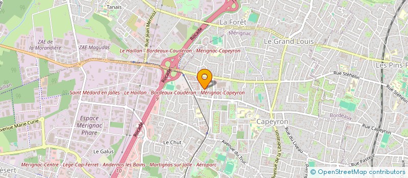 localisation de l'entreprise SVE COURTAGE à MERIGNAC