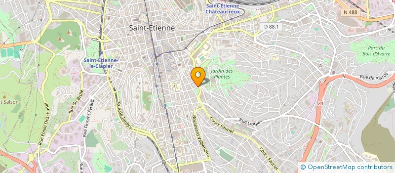 localisation de l'entreprise SVELTY CLUB à SAINT-ETIENNE