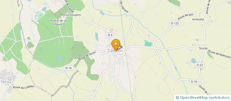 localisation de l'entreprise SVENCO  CADALEN