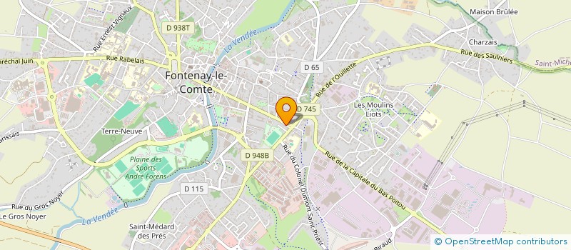 localisation de l'entreprise SVF ASSOCIES  FONTENAY-LE-COMTE