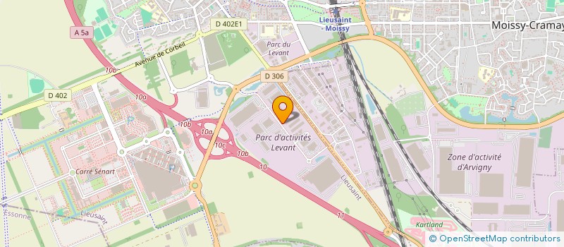 localisation de l'entreprise SVG. CONSEIL à MELUN