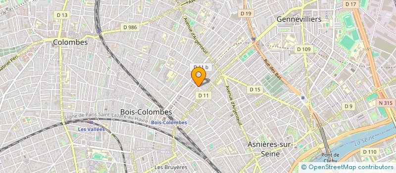 localisation de l'entreprise SVG CONSEIL à BOIS-COLOMBES