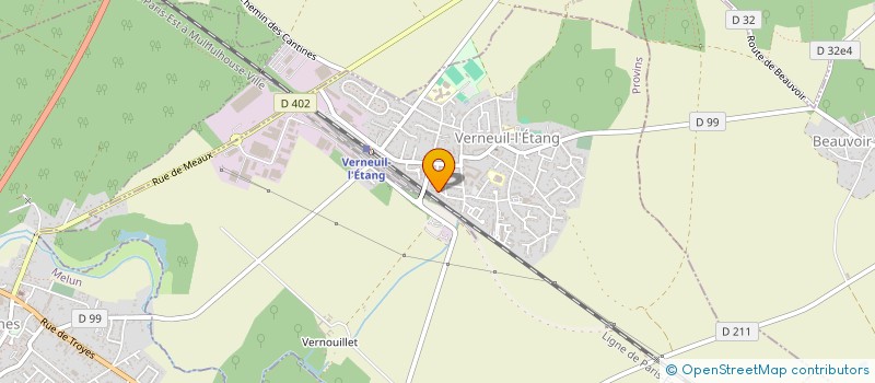 localisation de l'entreprise SVG TRANSPORT  VERNEUIL-L'ETANG