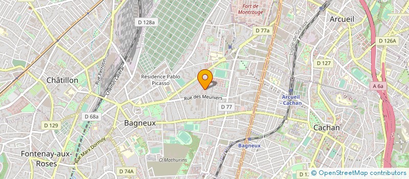 localisation de l'entreprise SVH PLOMBERIE à BAGNEUX