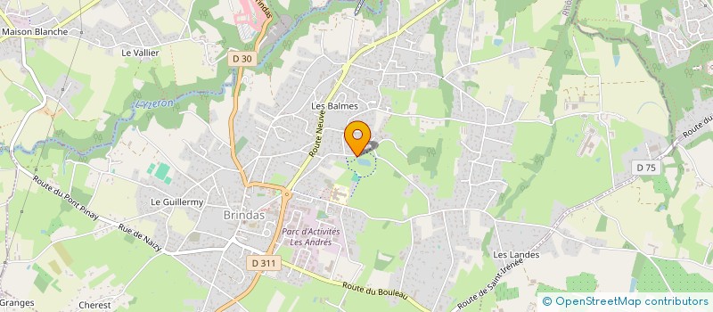 localisation de l'entreprise SVINVEST  BRINDAS