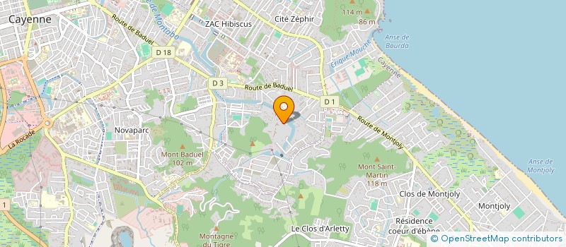 localisation de l'entreprise SVIS  CAYENNE