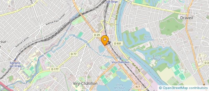 localisation de l'entreprise SVJ à VIRY-CHATILLON