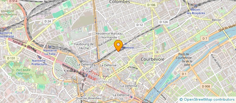 localisation de l'entreprise SVJ IMMO FRANCE  COURBEVOIE