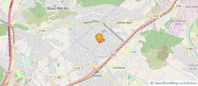 localisation de l'entreprise SVJL 25 à BOUC-BEL-AIR