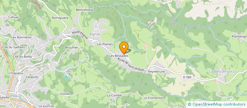 localisation de l'entreprise SVJP  FLAGNAC