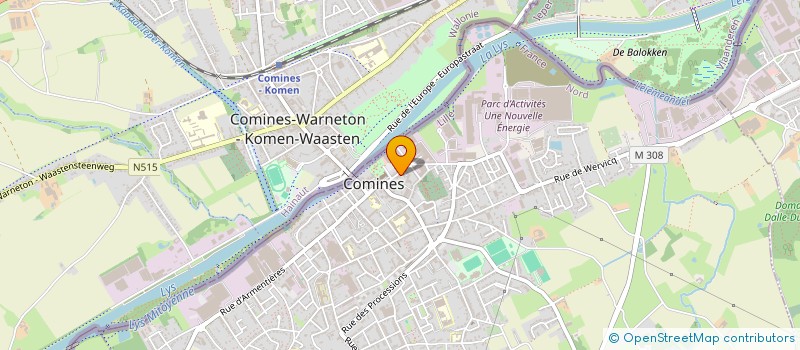 localisation de l'entreprise SVL HOLDING à COMINES