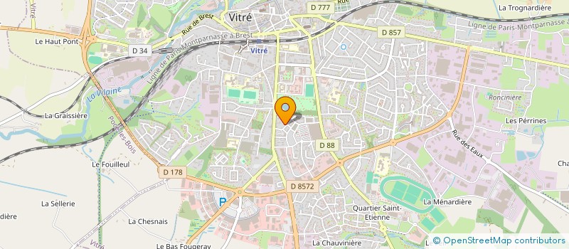 localisation de l'entreprise SVL HOLDING  VITRE