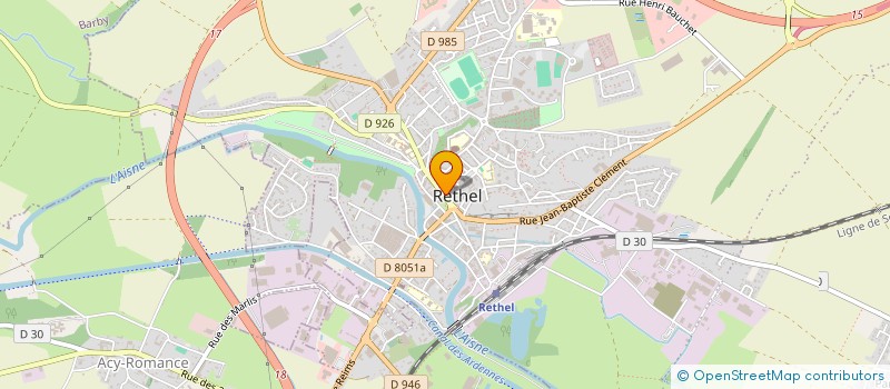 localisation de l'entreprise SVM  RETHEL