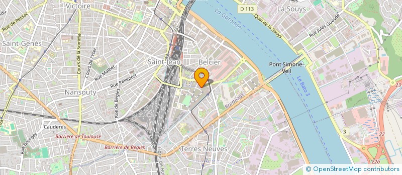 localisation de l'entreprise SVM  BORDEAUX