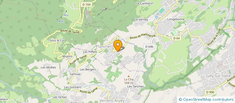 localisation de l'entreprise SVM LA NARTELLE  PLANCHERINE