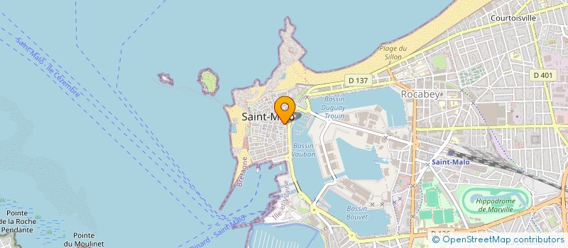 localisation de l'entreprise SVM SOCIETE DE VOYAGES MALOUINS à SAINT-MALO