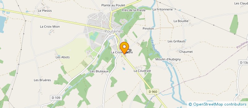 localisation de l'entreprise SVMGJ  POULAINES