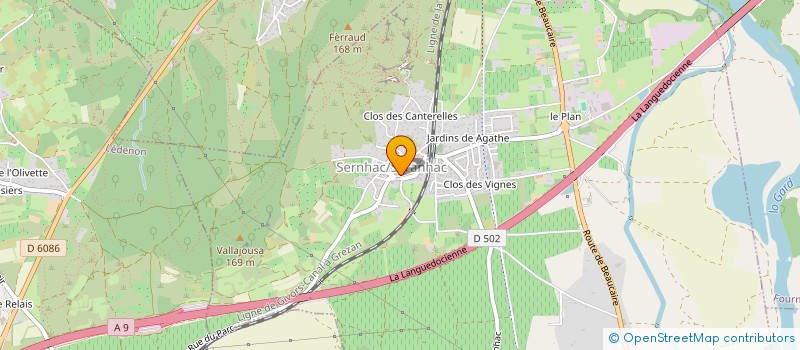 localisation de l'entreprise SVMT ECOM  SERNHAC