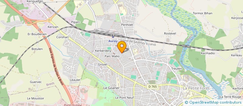 localisation de l'entreprise SVN à AURAY