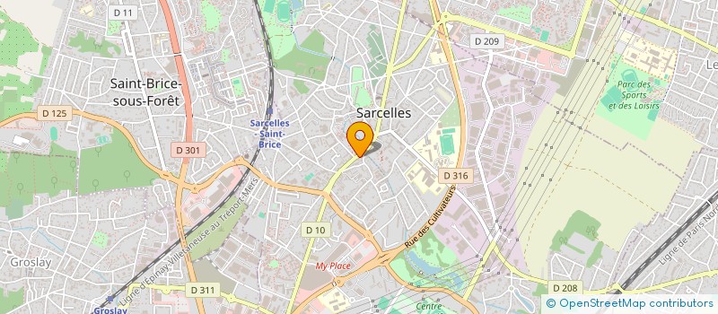 localisation de l'entreprise SVOH 76 RUE PIERRE BROSSOLETTE  SARCELLES