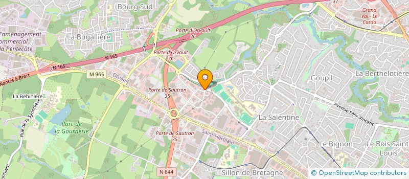 localisation de l'entreprise SVP à ORVAULT