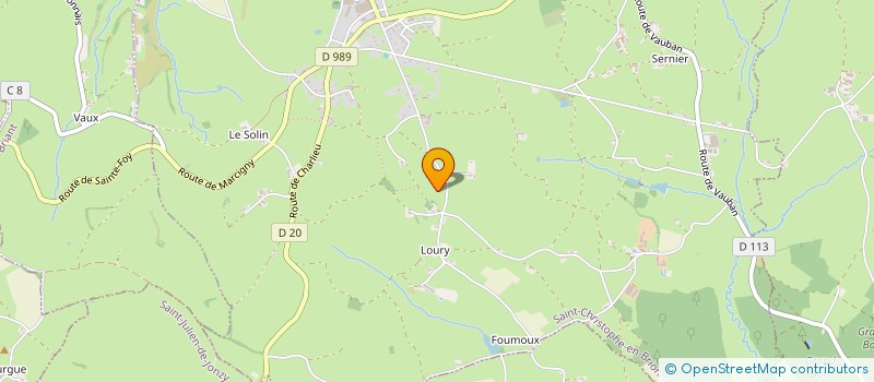 localisation de l'entreprise SVP PLUS à SAINT-CHRISTOPHE-EN-BRIONNAIS