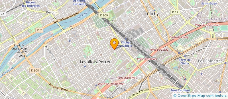 localisation de l'entreprise SVP PROTECTION SARL à LEVALLOIS-PERRET
