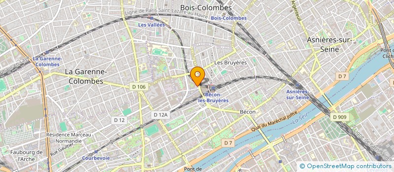 localisation de l'entreprise SVP SIRH à BOIS-COLOMBES