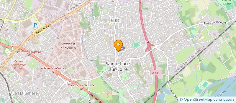 localisation de l'entreprise SVPM  SAINTE-LUCE-SUR-LOIRE