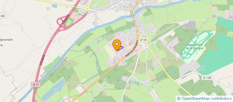 localisation de l'entreprise SVR DEVELOPPEMENT à DURTAL