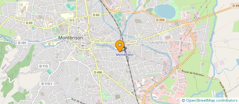 localisation de l'entreprise SVRH  MONTBRISON