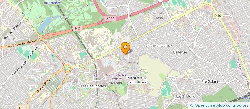 localisation de l'entreprise SVRN COIFFURE à VILLEPINTE