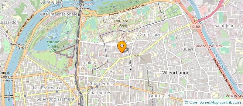 localisation de l'entreprise SVS CORPORATION  VILLEURBANNE