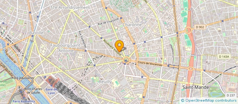 localisation de l'entreprise SVS CROUSTY  PARIS