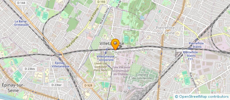 localisation de l'entreprise SVS-USPN (SORTIES, VOYAGES ET SENSIBILISATION A LA  SANTE MENTALE DES ETUDIANTS - UNIVERSITE SORBONNE PARIS-NORD)  VILLETANEUSE