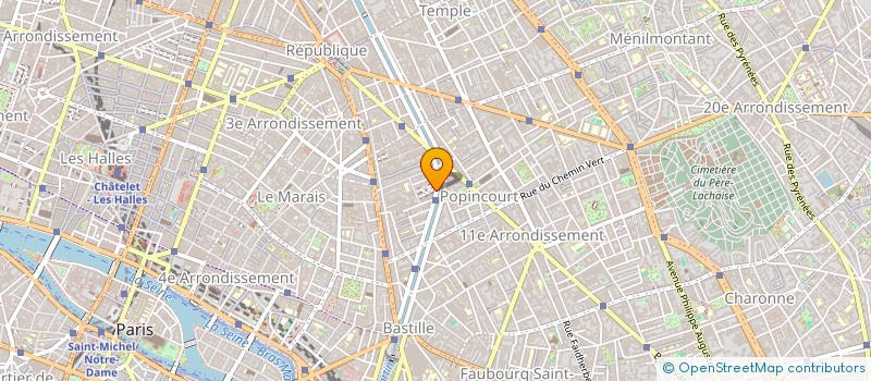 localisation de l'entreprise SVSA à PARIS