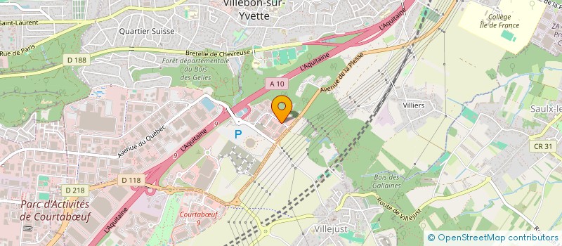 localisation de l'entreprise SVT COMMUNICATION à VILLEBON-SUR-YVETTE